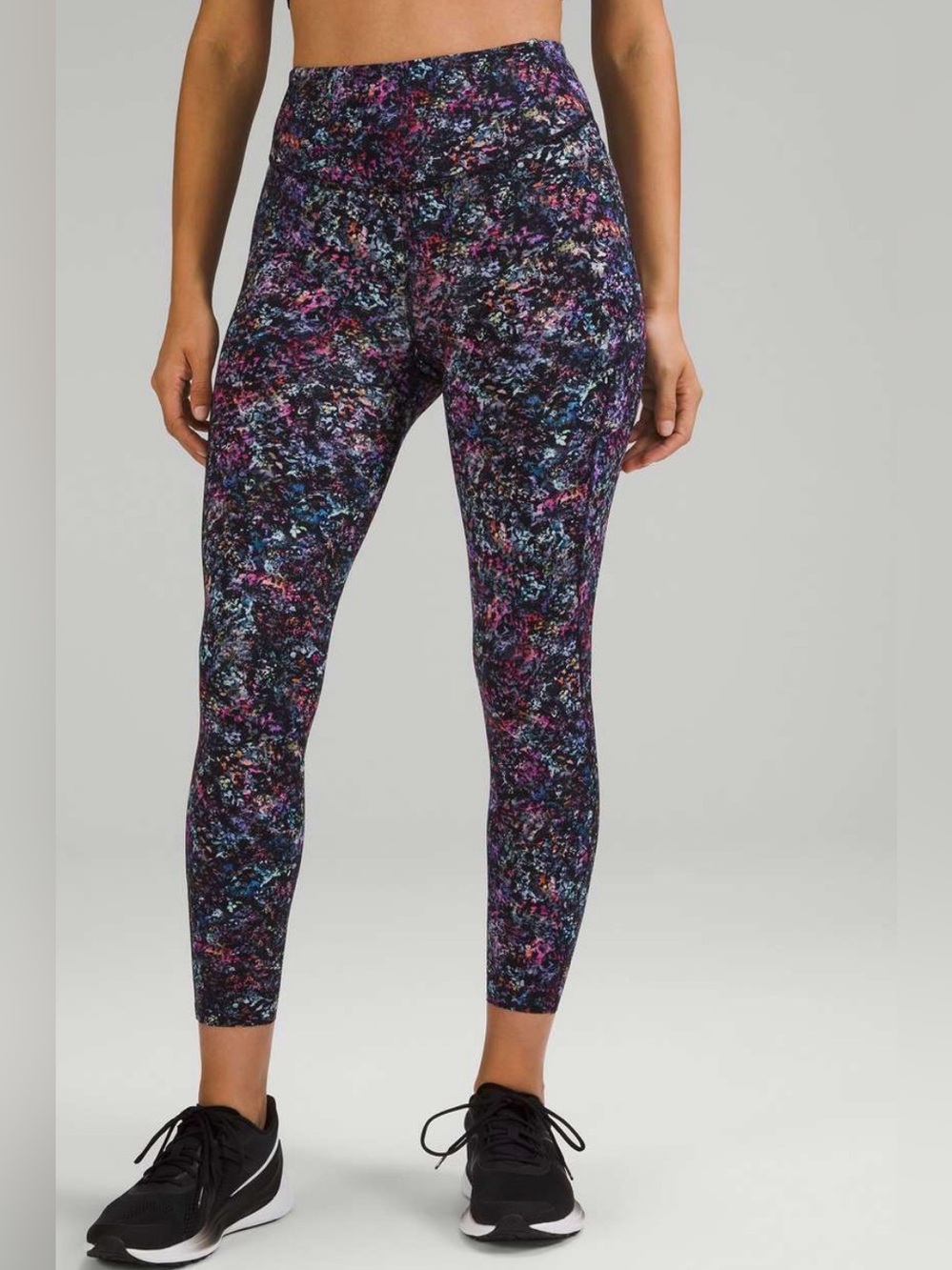 Lululemon Base Pace High-Rise Running Tight 25" Floral Spray Multi-Colored-Sz 4